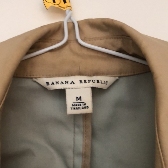 Banana republic double breasted canvas trench coat - Picture 4 of 8